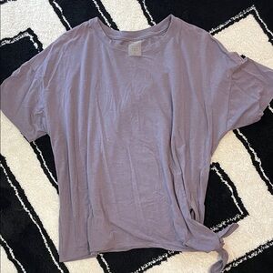 CALIA by Carrie Underwood Purple Tie-Front Tee